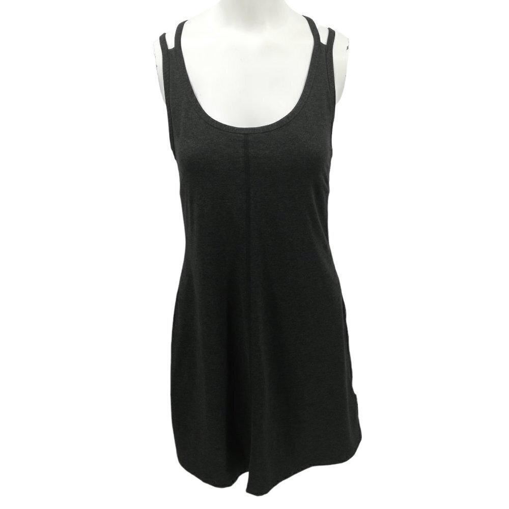 Patagonia Latticeback Gray Strappy A-line Dress Size S Stretch Shelf Bra - Picture 2 of 12